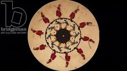 Animated 19th century phenakistoscope with hypnotic pattern Stock Footage