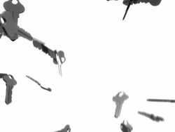 3D Keys Background Loop - Silver (Full HD) Stock Footage