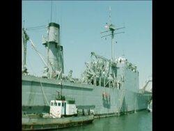 SYND 27 6 74 ARRIVAL OF AMERICAN SHIP TO HELP SUEZ CANAL CLEARANCE Instructional Video