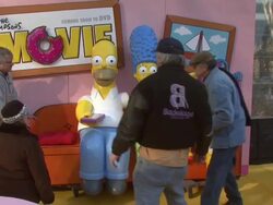 HO, HO D'OH! The Simpsons Take Manhattan to Celebrate DVD Release Stock Footage