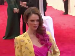 Coco Rocha at "Schiaparelli And Prada: Impossible Conversations" Costume Institute Gala Stock Footage
