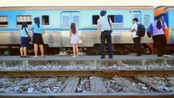 train thailand Stock Footage