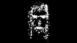 PORTRAIT OF MIA: black (LOOP) Stock Footage