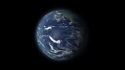 Earth 360 rotation and zoom centered on South Africa Stock Footage