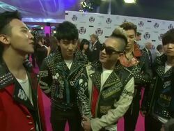 INTERVIEW: BIGBANG on MTV, being nominated and more MTV Europe Music Awards 2011 Arrivals at Odyssey on November 06, 2011 in Belfast, Northern Ireland (Footage by WireImage Video/Getty Images) Stock Footage
