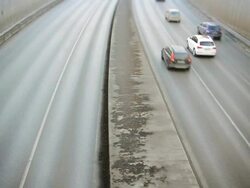 Cars moving in 2 directions Stock Footage
