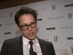 INTERVIEW: Cary Fukunaga on how he made his film version different, his approach to the story. at the 'Jane Eyre' New York Premiere - Arrivals  Stock Footage