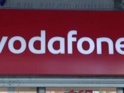 Vodafone sign on front of shop News Clip