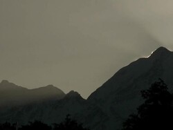 View of the Himalaya mountains Stock Footage