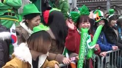 CLEAN : Dublin celebrates St Patrick's as PM rejects Irish cliches News Clip