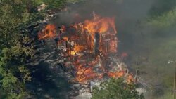 House fire in Alabama. Stock Footage