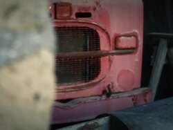 Horror or Thriller Movie Scene: Hiding behind a Wall Stock Footage