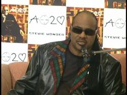 Stevie Wonder Press Conference to Promote His New Album 'A Time 2 Love' Stock Footage