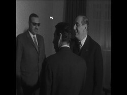 SYND 28/2/68 IRQI FOREIGN MINISTER VISITS BEIRUT News Clip