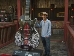 Nic Adams at the Ozzy Osbourne Signs a 10-Foot Guitar at The House Of Blues at Hollywood CA. (Footage by WireImage Video/GettyImages) Stock Footage