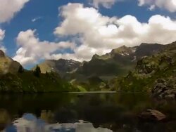 Mountain Lake Stock Footage