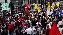 CLEAN : Protests in Sao Paulo continue over transportation fare increase News Clip