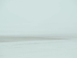 Winter Blizzard with Blowing Snow Across Highway and Vehicles Stock Footage