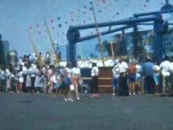 Day at Amusement Park 1965 Stock Footage