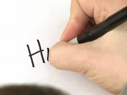 'Someone writing ''Help!'' - PAL' Stock Footage