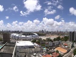 Construction At Arena Das Dunas, Natal Stock Footage