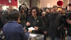 ERC leader Marta Rovira votes in Catalan election Instructional Video