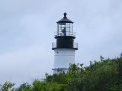 Portland head lighthouse Stock Footage