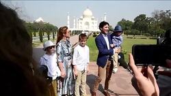 CLEAN : Canada's Trudeau begins India trip with Taj Mahal visit News Clip