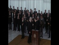 SYND 16-3-74 PRESIDENT GIESEL INAUGURATION Instructional Video