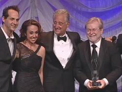 Fernando Rojo, Delia Orjuela, Del Bryant, Phil Graham, and Joey Mercado at BMI's 19th Annual Latin Music Awards on 3/30/2012 in Las Vegas, NV. (Footage by WireImage Video/Getty Images Entertainment Video) Stock Footage