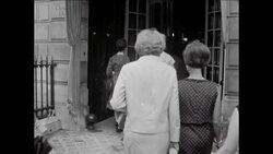 CAN586 DIOR CREATIVE DIRECTOR MARC BOHAN GREETING GUESTS IN PARIS BEFORE THE SHOW Instructional Video