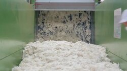 Fleece for use in Textile Factory Stock Footage