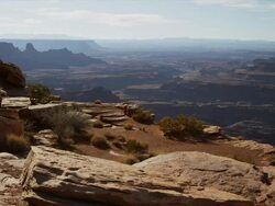 Panning wide shot of Monument Valley / Monument Valley, Utah, United States,  Stock Footage