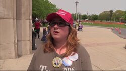 Trump supporters show up early in Pennsylvania News Clip