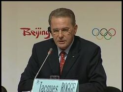 The head of the International Olympic Committee, Jacques Rogge, says he's sure the Beijing Games will be a success even as issues like air pollution, internet censorship and doping hang over the games. News Clip