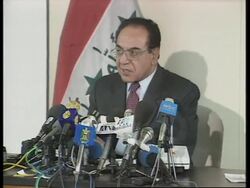 IRAQ: MINISTER WARNS US AND BRITAIN News Clip