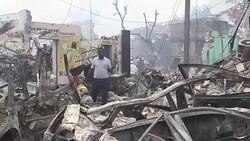 CLEAN : Somalia bomb: Rescue efforts continue as death toll hits 137 News Clip