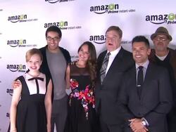 Matt Malloy, Yara Martinez, Mark Consuelos, Alicia Sable, John Goodman at Amazon.com Red Carpet Launch Party Stock Footage