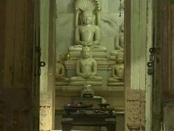 Pull back lord parshavnath jain temple Stock Footage