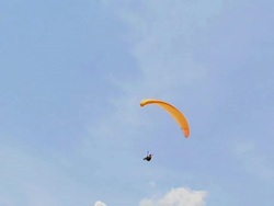 Paraglider in Air Stock Footage