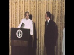 SYND 19-9-73 NIXON MEETS BHUTTO News Clip