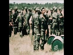 SYND 15 4 77 MORROCAN TROOPS ARRIVE IN ZAIRE News Clip