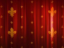 Royal red curtains Stock Footage