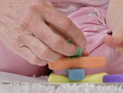 HD: Creative Hands With Playdough Stock Footage