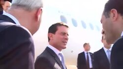 CLEAN : French PM meets Jordans king in Amman News Clip
