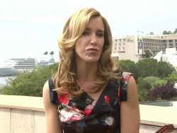 INTERVIEW: Felicity Huffman on her similarities to her character Lynette at the 51st Monte-Carlo Television Festival - Felicity Huffman Interview at Monte-Carlo . (Footage by WireImage Video/Getty Images Entertainment Video) Stock Footage