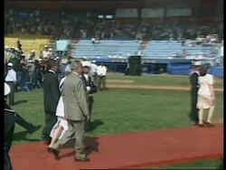 NICARAGUA: MANAGUA: PRESIDENT ARNOLDO ALEMAN BEGINS 5 YEAR TERM News Clip