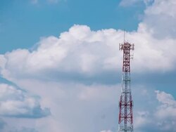 Communications Tower. Stock Footage