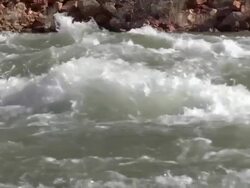 WS TU TD Water moving in full force / Grand Canyon, Arizona, USA Stock Footage
