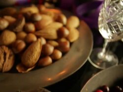 Christmas table Stock Footage